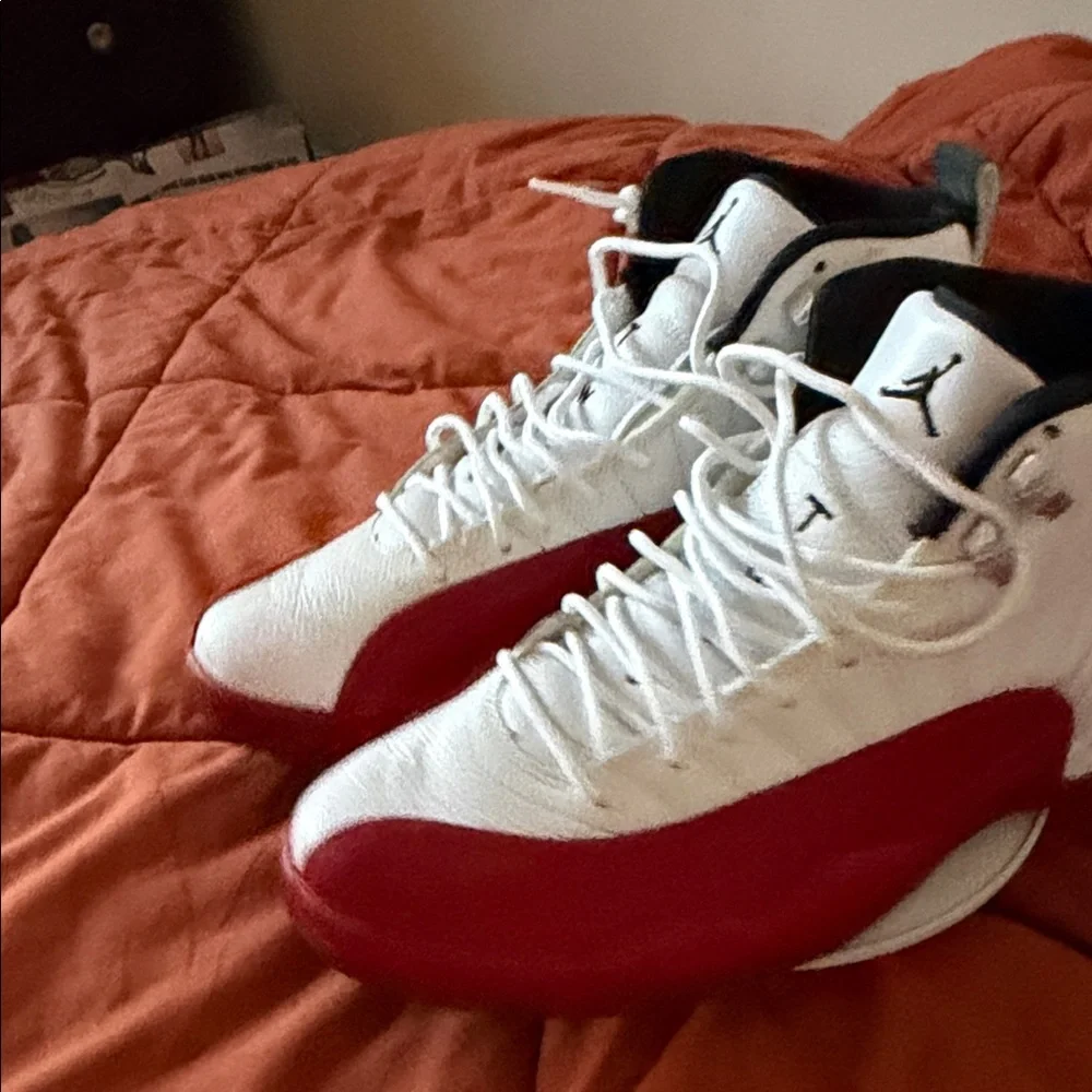 Jordan White and Red Jordan 12. Cherry! - Picture 1 of 3